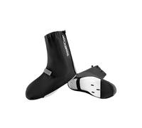 ROCKBROS Couvre-Chaussure de Cyclisme pour Hommes Femmes, Vélo Protège-Chaussure Imperméable & Coupe-Vent, Surchaussures Guêtre avec Réflecteur, pour VTT Vélo de Route Moto, Noir, S