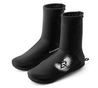 ROCKBROS Couvre-chaussures de Vélo Chaud avec Fermeture à Glissière Guêtres de Randonnée d'Hiver pour Hommes Femmes Couvre-chaussures de Vélo Hydrofuges pour VTT, Vélo de Course, Vélo Gravel, -5 à 10℃