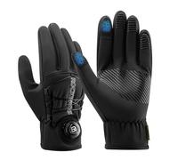 ROCKBROS Gants d’Hiver Vélo pour Homme & Femme, Gants Thermiques Cyclisme, Chauds & Antidérapants, Écran Tactile, Molette de Réglage, Réfléchissants, VTT, Trajets Quotidiens, Course & Outdoor M