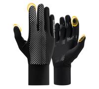 ROCKBROS Gants de Cyclisme pour Homme Femme, Gants de Course pour VTT Vélo Route Écran Tactil Antidérapants Respirant Confortable pour Vélo Randonnée Escalade Plein Air, Noir XL-XXL