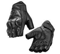 ROCKBROS Gants de Demi-Doigt Été, Gants de Cyclisme Été Automne sans Doigts Léger, Gants de Sport Antichocs pour VTT Plein Air pour Homme Femme Noir S-XXL