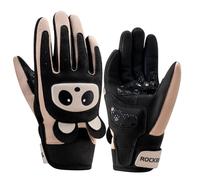 ROCKBROS Gants Vélo Enfant Âge 2-12 Ans- Gants Cyclisme Antidérapants, Respirants avec Protection Professionnelle pour VTT, Vélo de Route, Trottinette & Sports de Plein Air, Noir M
