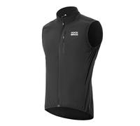 ROCKBROS Gilet Cyclisme Homme, Gilet Sans Manches Ultraléger avec Isolation Thermique 3M, Coupe-Vent Respirant Compact avec Détails Réfléchissants pour Route et VTT, Noir M-4XL