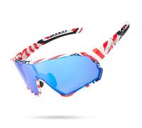 ROCKBROS Lunettes Soleil Homme Polarisées Vélo, Cyclisme Lunettes Polarisées UV400 Sport Femme VTT Pêche Course Sports de Plein Air 30g