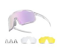 ROCKBROS Lunettes Vélo Photochromiques UV400 2 Lentilles