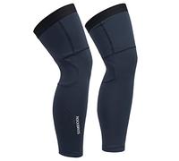 ROCKBROS Manchettes/Jambières Thermiques Hiver Élastique Couvre de Bras/Jambes Coupe Vent pour Course Cyclisme Basketball Randonné Pêche Basketball Golf Homme Femme Noir Vert/Bleu S-3XL (1 Paire)