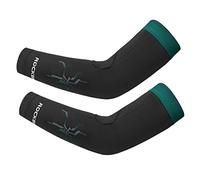ROCKBROS Manchettes/Jambières Thermiques Hiver Élastique Couvre de Bras/Jambes Coupe Vent pour Course Cyclisme Basketball Randonné Pêche Basketball Golf Homme Femme Noir Vert/Bleu S-3XL (1 Paire)