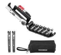 ROCKBROS Outil Vélo Multifonction 10 en 1 avec Cliquet et Démonte-Pneus