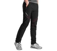 ROCKBROS Pantalon Cycliste Homme Hiver Chaud Doublé Polaire, Pantalon Vélo Long Thermique Coupe-Vent Imperméable Respirant Réfléchissant pour Moto Jogging VTT Course Fitness M