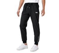 ROCKBROS Pantalon Long Homme Léger Respirant à Séchage Rapide, Déperlant avec Poches et Détails Réfléchissants pour Cyclisme, Course, Randonnée et Entraînement - Noir XL