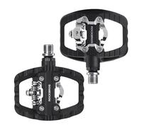 ROCKBROS Pédales de Vélo Double Fonction - Axe Fileté 9/16" | Pédales Automatiques et Plates avec Dureté de Déclenchement Réglable, Roulements Étanches et Cales