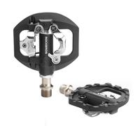 ROCKBROS Pédales de Vélo MTB Hybrides Fibre de Nylon Antidérapantes Clipless 2 en 1 pour BMX Gravel