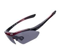 Rockbros photochrome UV400-Fahrradbrille Rot