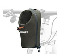 ROCKBROS Porte-Bidon Vélo Pliant Sacoche Avant Bidon 1,5L Guidon Calibre Réglable Jusqu'à 8cm Sac Petit Boisson Parapluie Lunettes Gants pour Scooter Trottinette Électrique VTT Vert Foncé