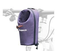 ROCKBROS Porte-Bidon Vélo Pliant Sacoche Avant Bidon 1,5L Guidon Calibre Réglable Jusqu'à 8cm Sac Petit Boisson Parapluie Lunettes Gants pour Scooter Trottinette Électrique VTT Violet