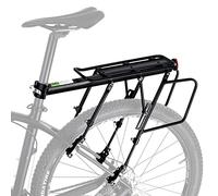 ROCKBROS Porte-vélo arrière à dégagement rapide, capacité de charge de 25 kg, support arrière réglable en alliage d'aluminium pour VTT de 66 à 73,7 cm, vélo de route, vélo électrique