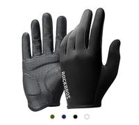 ROCKBROS Road to Sky Gants Vélo Plein Doigt Homme Femme, Tactile, Respirants, Antidérapants avec Coussin SBR, pour Cyclisme Route Course Fitness, Noir/Bleu/Blanc/Vert, Tailles M-XL