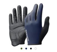 ROCKBROS Road to Sky Gants Vélo Plein Doigt Homme Femme, Tactile, Respirants, Antidérapants avec Coussin SBR, pour Cyclisme Route Course Fitness, Noir/Bleu/Blanc/Vert, Tailles M-XL