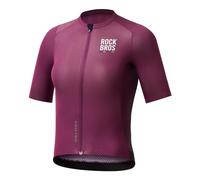 ROCKBROS Road to Sky Maillot de Cyclisme Femme Manches Courtes Respirant avec 3 Poches Arrière pour VTT Route