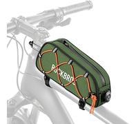 ROCKBROS Road to Sky Sacoche Cadre Vélo 0,7L, Étanche Réfléchissante pour Sacoche Avant pour VTT, Gravel, Route, BMX - Blanc, Orange, Vert, Gris, Noir
