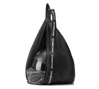 ROCKBROS Sac de Casque de Moto 6-7L Sac à Bandoulière Portable Sangle Épaule Réglable 63-105cm Porte Casque Crochet Poche Filet Intégré Logo Réfléchissant pour Casque de Moto Vélo Basketball Noir