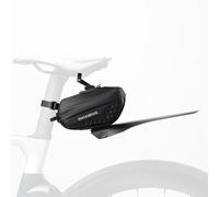 ROCKBROS Sac de Selle de Vélo, Mini Sac de Selle de Vélo à Libération Rapide sous Le Siège avec Garde-Boue Arrière pour Vélo de Route et VTT 0,8L