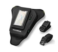 ROCKBROS Sacoche de Réservoir Moto, Sac Réservoir Moto Magnétique Étanche, Sacoche de Moto de Universelle avec Bandoulière, Réfléchissant Noir