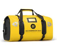 ROCKBROS Sacoche de Selle Moto 20L 40L 55L Sacoche Cavalier pour Moto Arrière PVC Étanche Sac de Voyage Durable Réfléchissant Grande Capacité Universel Installation Facile Sangle Réglable Noir Jaune