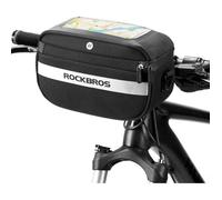 ROCKBROS Sacoche Guidon Vélo VTT Trottinette 4,5L Ecran Tactile Avant pour Smartphone ≤6,5"" avec Bandoulière