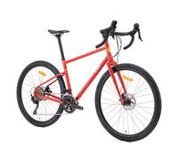 ROCKBROS SPT AL2 Vélo de Route Gravel 700C, Cadre CR-Mo, Gravel Bike avec RX400 2x10 Vitesses, Freins à Disque Hydraulique, pour Hommes Femmes Course Bikepacking, Rouge L(175-185 cm)