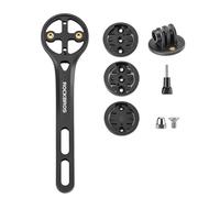 ROCKBROS Support d'Ordinateur de Vélo Compatible Garmin Bryton Wahoo, Universel Support de Guidon Avant en Nylon Léger 15 g, Fixation Intégrée pour Caméra Phare, Professionnel Accessoires de Vélo
