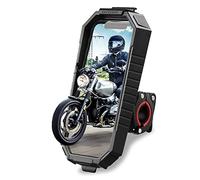 ROCKBROS Support Téléphone Vélo Étanche, Universel Porte Téléphone Moto avec 360° Rotation, Support de Smartphone Moto VTT Scooter Vélo de Course pour Smartphone sous 6,7 Pouces
