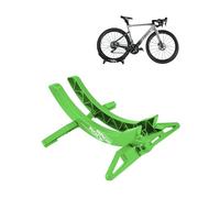 ROCKBROS Support Vélo Sol Range 26-80mm Largeur Réglable VTT Râtelier Vélo Support Stationnement Assemblé Pneu Avant Arrière Vélo Route Antidérapant Vélo Course Vélo Électrique Intérieur Stable Vert