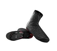 ROCKBROS Surchaussures Imperméable Polaire d'hiver Vélo Cyclisme Guêtre de Chaussures Homme Femme Elastique Noir M(38-42)/L(42-46