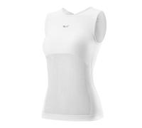 ROCKBROS TVI sous Maillot Vélo sans Manches pour Femme, Gilet Base Couche de Cyclisme Séchage Rapide Sweat-Shirts en Maille sous-vêtement VTT Respirant, Blanc, M