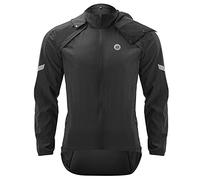 ROCKBROS Vestes Hommes VTT Capuche, Veste de Cyclisme 3 en 1 Design, Veste sans Manches Léger Respirant Réfléchissant Longue pour Printemos Été Automne pour Homme Femmes Noir M-4XL