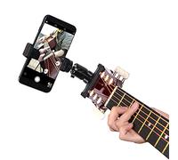 RockCheems Support de téléphone pour tête de Guitare pour l'enseignement et la Diffusion en Direct - Compatible avec Android et iPhone - Guitare, Basse, ukulélé