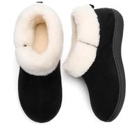 RockDove Bottine Confort en Fausse Suède à Mémoire de Forme pour Femme, 37 EU, Noir