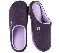 RockDove Chausson Original à Mémoire de Forme Deux Tons pour Femmes | À enfiler, intérieur/extérieur, usage domestique, antidérapant, lavable en machine, léger, doux pour la peau, prêt à offrir