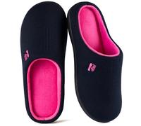 RockDove Chausson Original à Mémoire de Forme Deux Tons pour Femmes | À enfiler, intérieur/extérieur, usage domestique, antidérapant, lavable en machine, léger, doux pour la peau, prêt à offrir