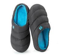 RockDove chausson pour homme avec mousse à mémoire de forme, modèle Campground, 40/41 EU, Gris foncé et bleu
