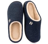 RockDove Pantoufles en mousse à mémoire de forme avec doublure sherpa pour Hommes