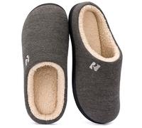 RockDove Pantoufles en mousse à mémoire de forme avec doublure sherpa pour Hommes