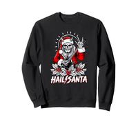 Rocker de Noël Gothique Hail Santa pour Le Solstice d'hiver Sweatshirt