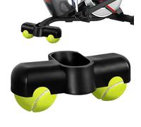 Rocker Plate Feet, Adaptateurs de Pieds pour Entraîneurs de vélo, Avec 2 balles de tennis, Adaptateurs de Pieds à Bascule pour Vélo d'intérieur, Outil Indispensable pour Protéger Vos Planchers