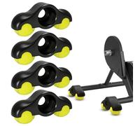Rocker Plate Feet Lot de 4 adaptateurs pour entraînement à roulettes Wahoo Kickr Core avec 8 balles de tennis, plaque à bascule portable pour plus de stabilité, confort, entraînement de base