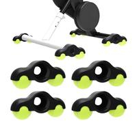 Rocker Plate Feet, Lot de 4 adaptateurs pour vélo d'intérieur - Avec 8 balles de tennis - Pour entraînement intensif Kickr Core