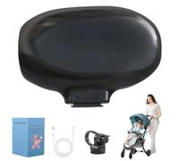 Rocker Rechargeable, Poussette Bébé Aide Au Sommeil 5 Vitesse RéGlable, Minuterie 40 Min, Aide Au Sommeil De Bébé Berce et S’Adapte à Toute Poussette Cane, Crée un Transat Portable (Noir)