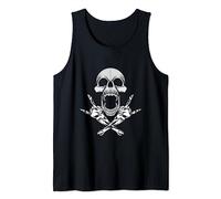 Rocker Squelette | Heavy Metal Rock And Roll | Metalhead Débardeur