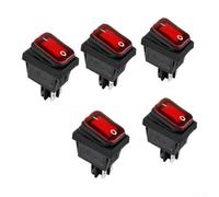 Rocker Switch DPST Red LED 20A IP67 Waterproof | DPST circuit control, bright red LED indicator, 20A high current load, IP67 water dust pour proof seal